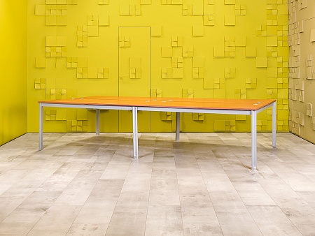 Комплект офисной мебели на 4 человека ЛДСП Вишня Импорт_ГКШ2-230824