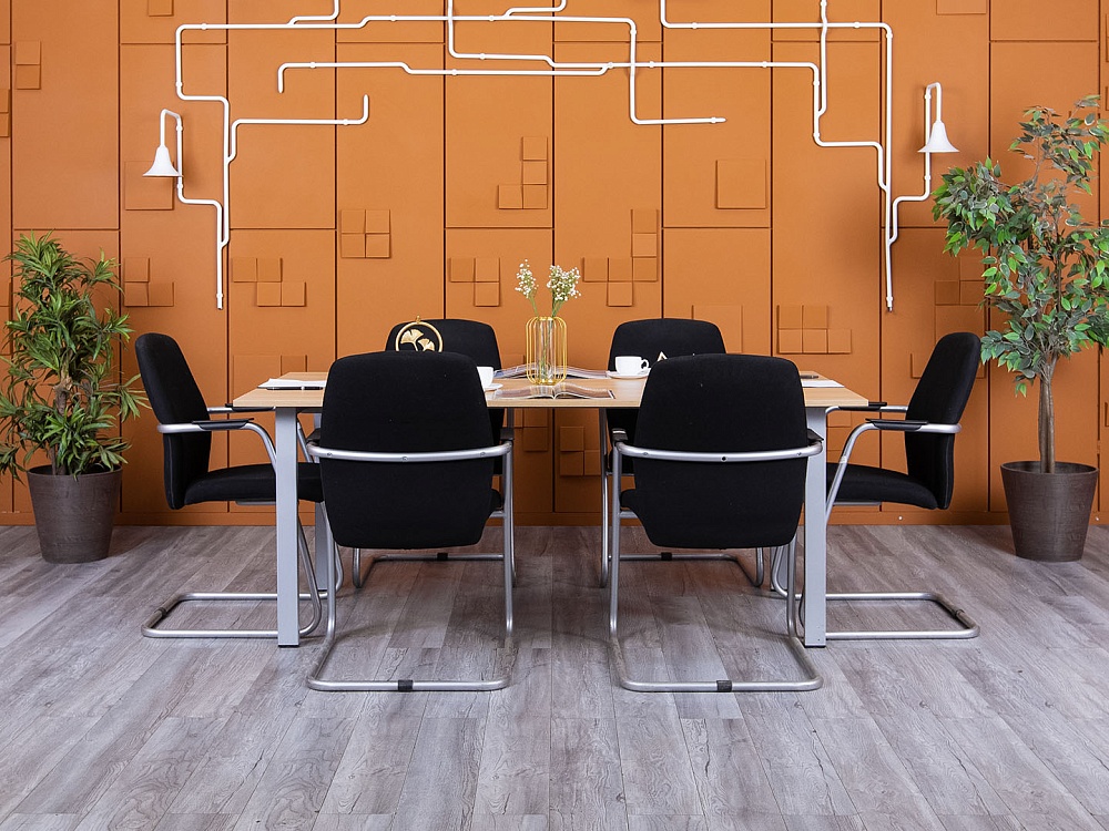 Офисный стол для переговоров Bene 1 800х1 000х730 ЛДСП Зебрано   (СГПЗ-20035)