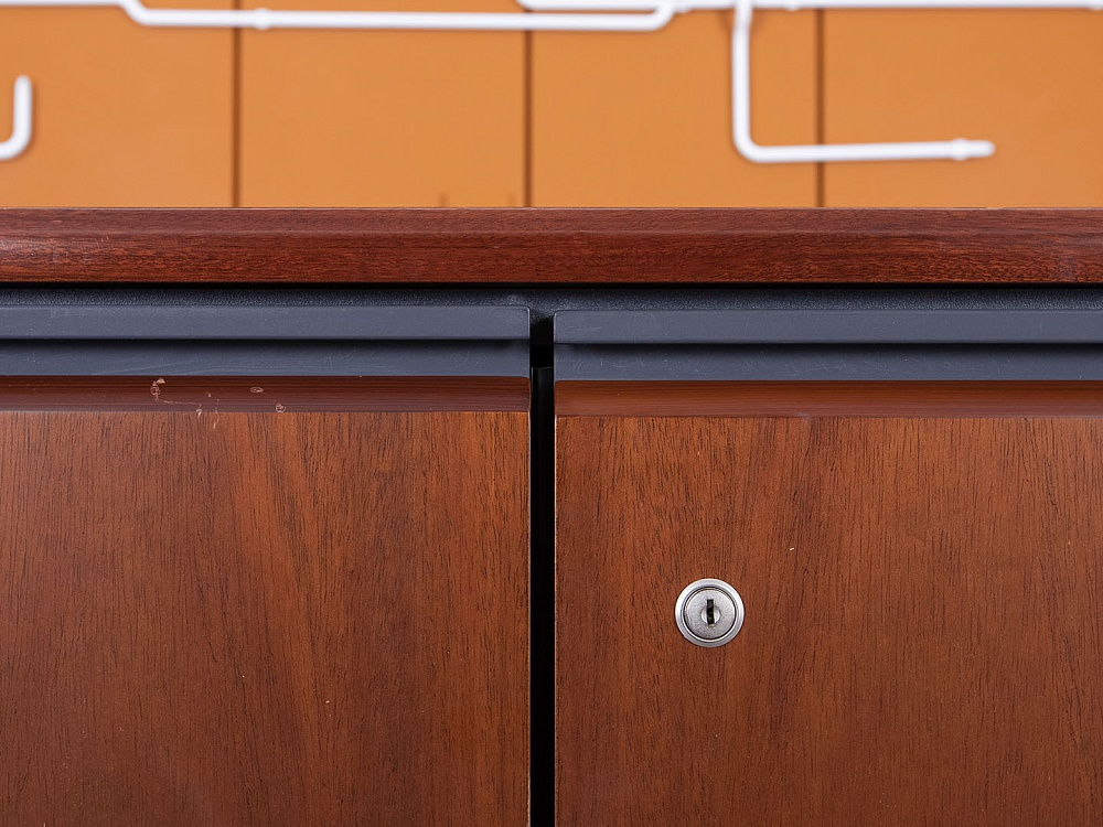 Шкаф для документов ORA 930х460х1 380 Шпон Вишня   (ШД2ДШ-27065)