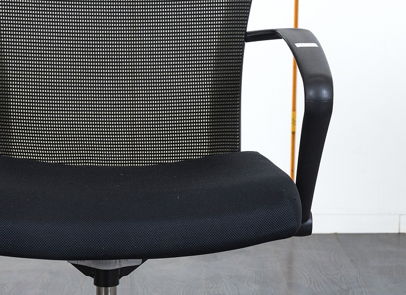 Конференц кресло для переговорной  Черный Ткань/сетка  Haworth   (КПТЧ-26110)