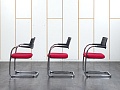 Конференц кресло для переговорной  Красный Ткань VITRA   (УДТК-07120)