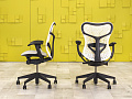Офисное кресло руководителя на колесах Mirra 2 Herman Miller Сетка Серый США_КРТС-150924