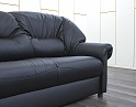 Купить Офисный диван Юнитекс Кожзам Черный Панорама  (ДНКЧ-05082(нов))