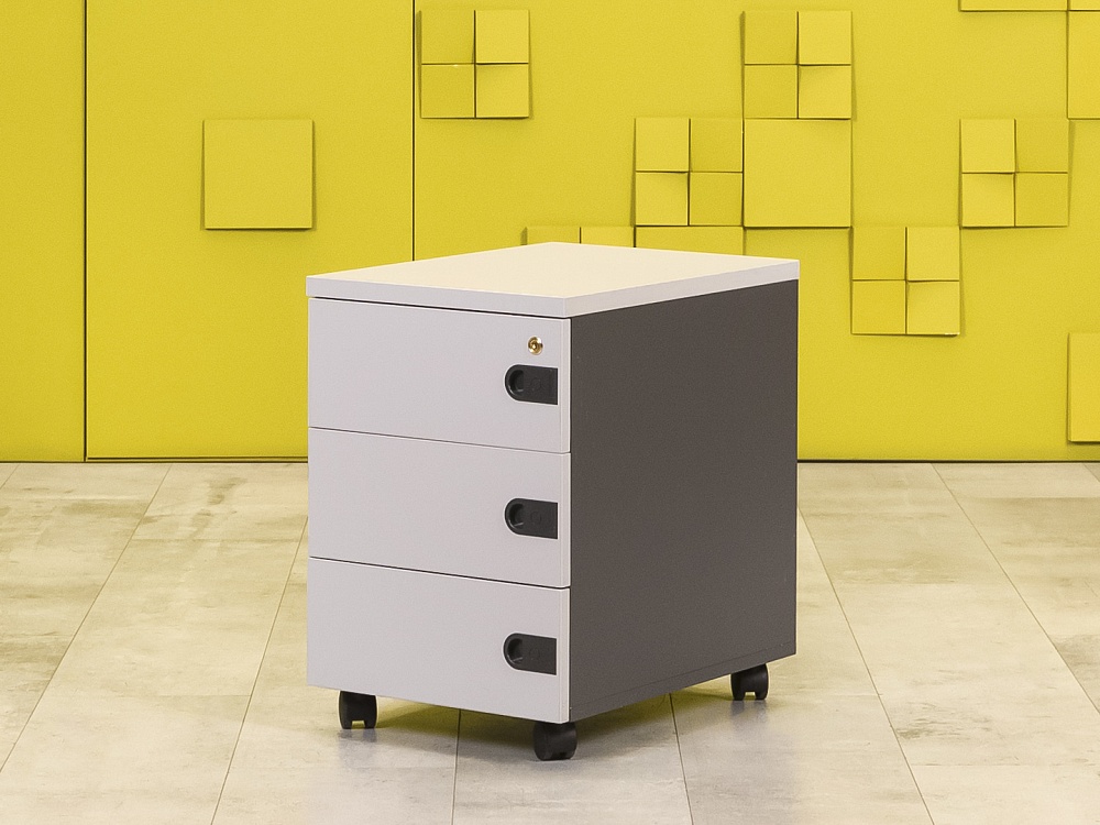 Офисная тумба выкатная ЛДСП Серый  ТВ3ЯС-30036