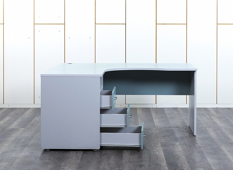Комплект офисной мебели стол с тумбой  1 600х1 320х750 ЛДСП Зеленый   (СПУЗКл-24052)