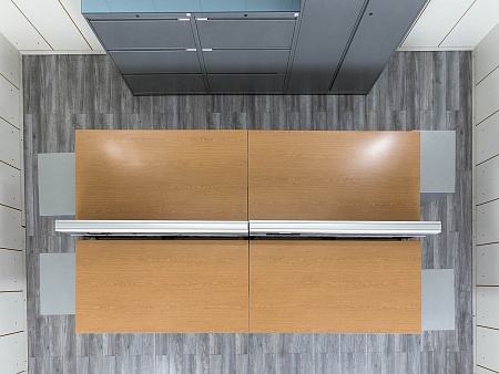 Комплект офисной мебели Herman Miller 3 200х1 800х1 000 ЛДСП Орех   (КОМХ-17082)