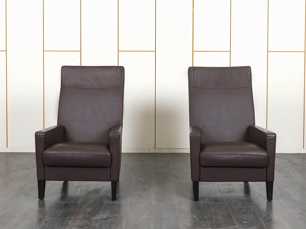 Комплект из 2-х кресел Walter Knoll Кожа Коричневый   (КНККК-30011)