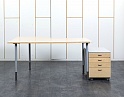 Купить Комплект офисной мебели стол с тумбой ISKU 1 600х1 200х800 ЛДСП Бук   (СПУВКп-04012)