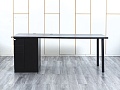 Комплект офисной мебели стол с тумбой IKEA 2 000х800х760 ЛДСП Черный   (СППЧ1Кл-05064)