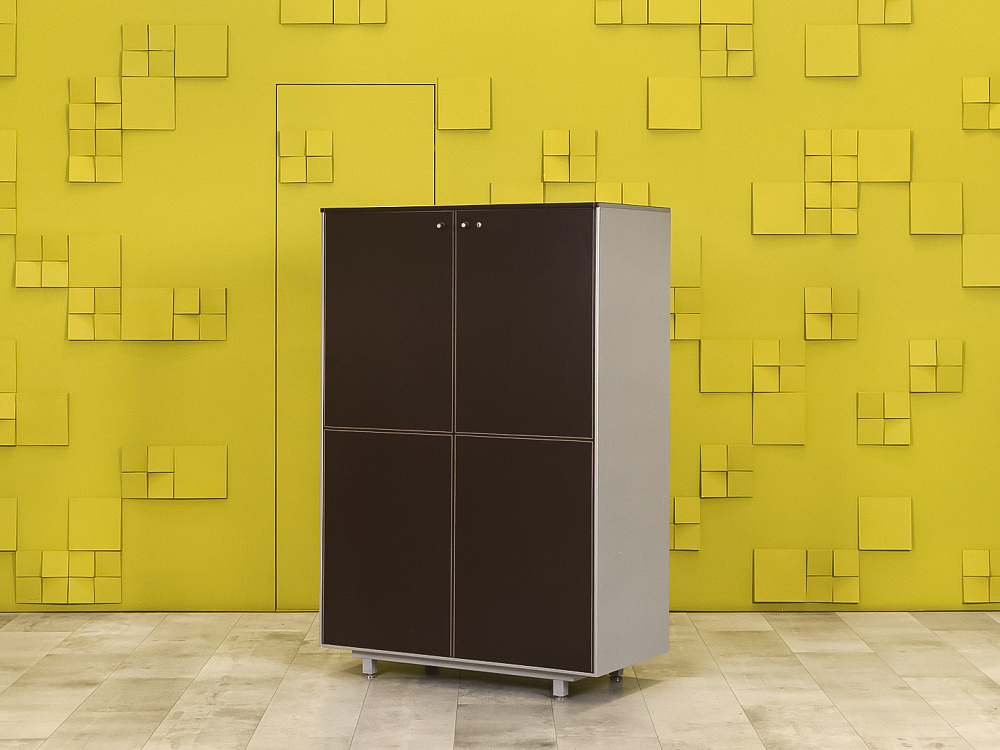 Шкаф для документов офисный The Element UFFIX Кожа Коричневый   ШД2ДК-19085