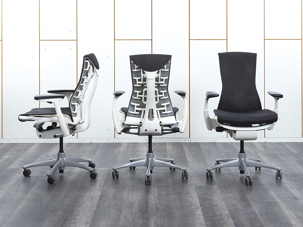 Офисное кресло руководителя  Herman Miller Ткань Серый Embody  (КРТС-03032)