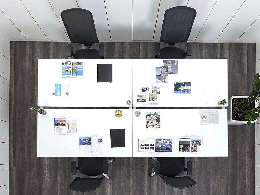 Комплект офисной мебели Herman Miller 3 200х1 650х750 ЛДСП Белый   (КОМБ1-25082)