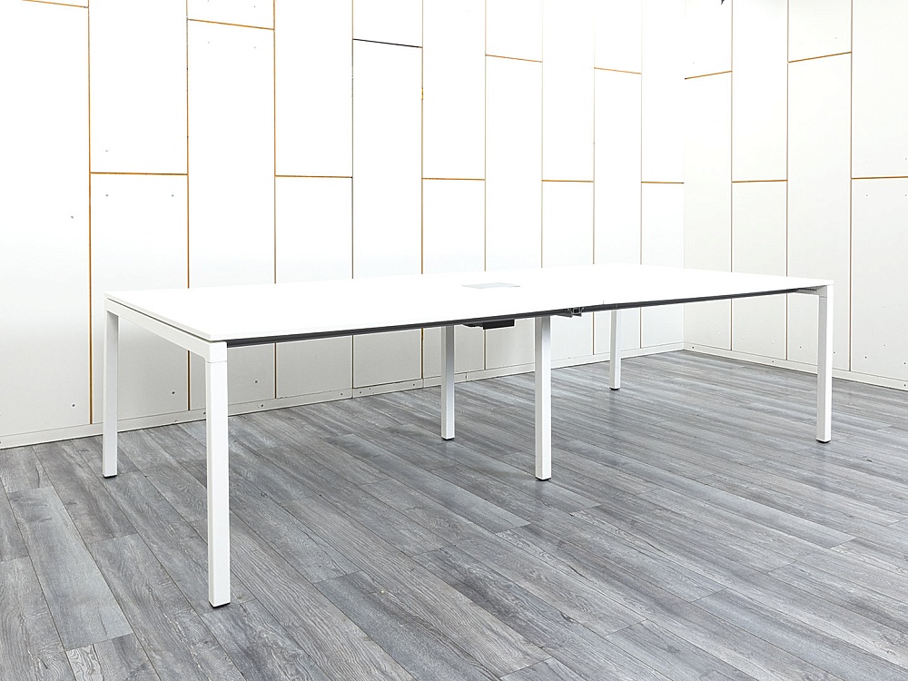 Офисный стол для переговоров Techo 2 800х1 400х750 ЛДСП Белый   (СГПБ1-08074)