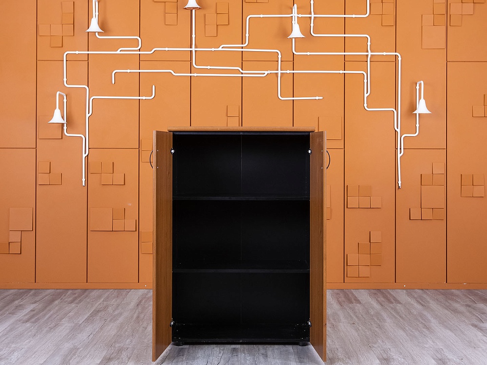 Шкаф для документов  910х480х1 350 ЛДСП Орех   (ШД2ДХ1-13055)