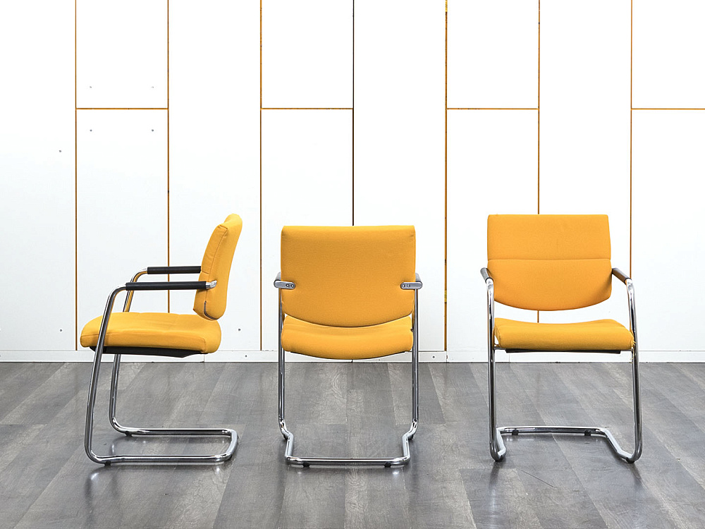 Конференц кресло для переговорной  Желтый Ткань LD Seating   (УДТЖ-07083)