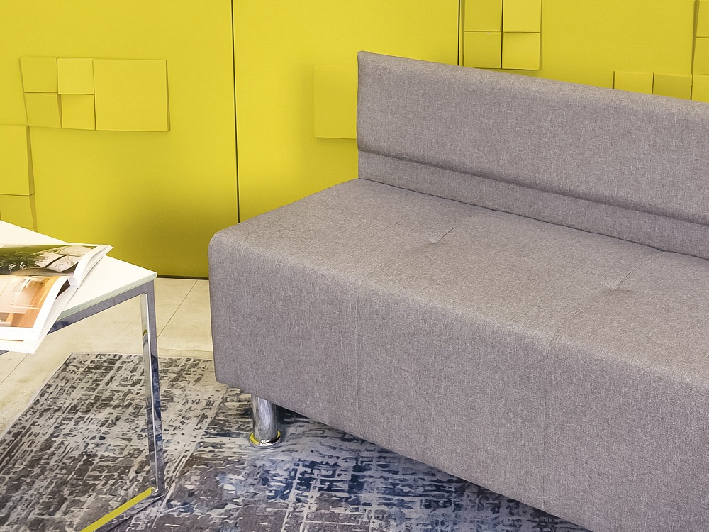 Офисный диван Ткань Серый Россия  ДНТС1-27115