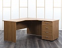 Купить Комплект офисной мебели стол с тумбой  1 600х1 600х750 ЛДСП Орех   (СПУХКп-16052)