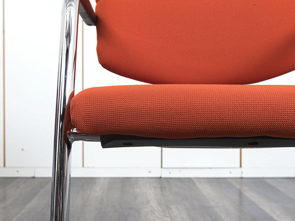 Конференц кресло для переговорной  Оранжевый Ткань LD Seating   (УДТО-07083)
