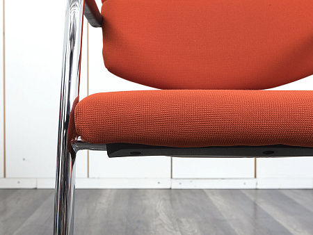 Конференц кресло для переговорной  Оранжевый Ткань LD Seating   (УДТО-07083)