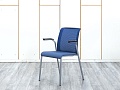 Конференц кресло для переговорной  Синий Сетка SteelCase   (УНСН-30074)
