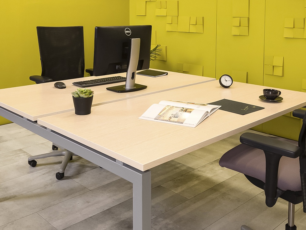 Комплект офисной мебели на 2 человека  ЛДСП Зебрано  ГКЗ1-290324