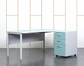 Купить Комплект офисной мебели стол с тумбой  1 600х1 430х750 ЛДСП Серый   (СПУСКП-11090)