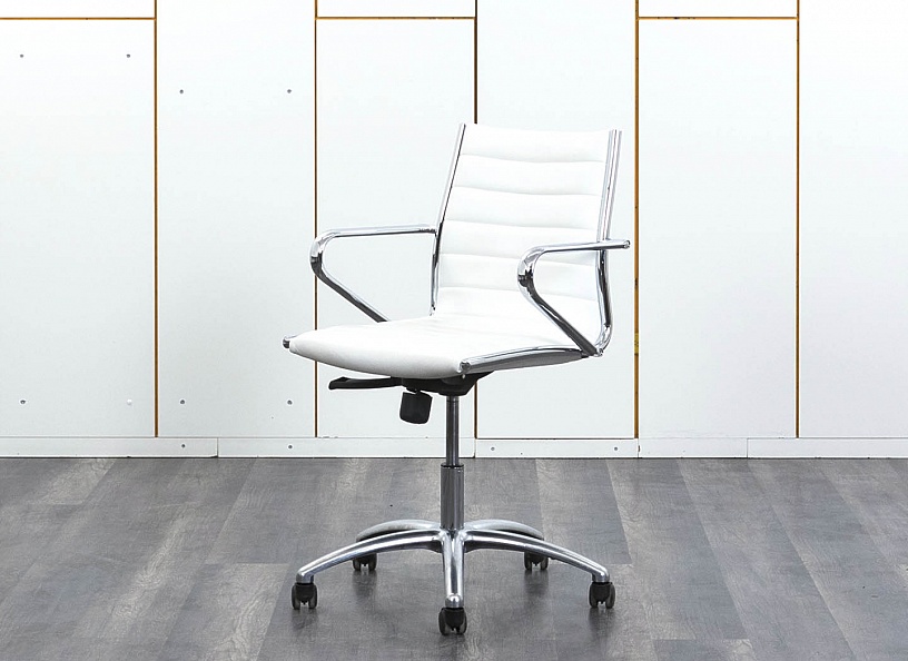 Офисное кресло руководителя  Sitland  Кожа Белый   (КПКБ-27062)