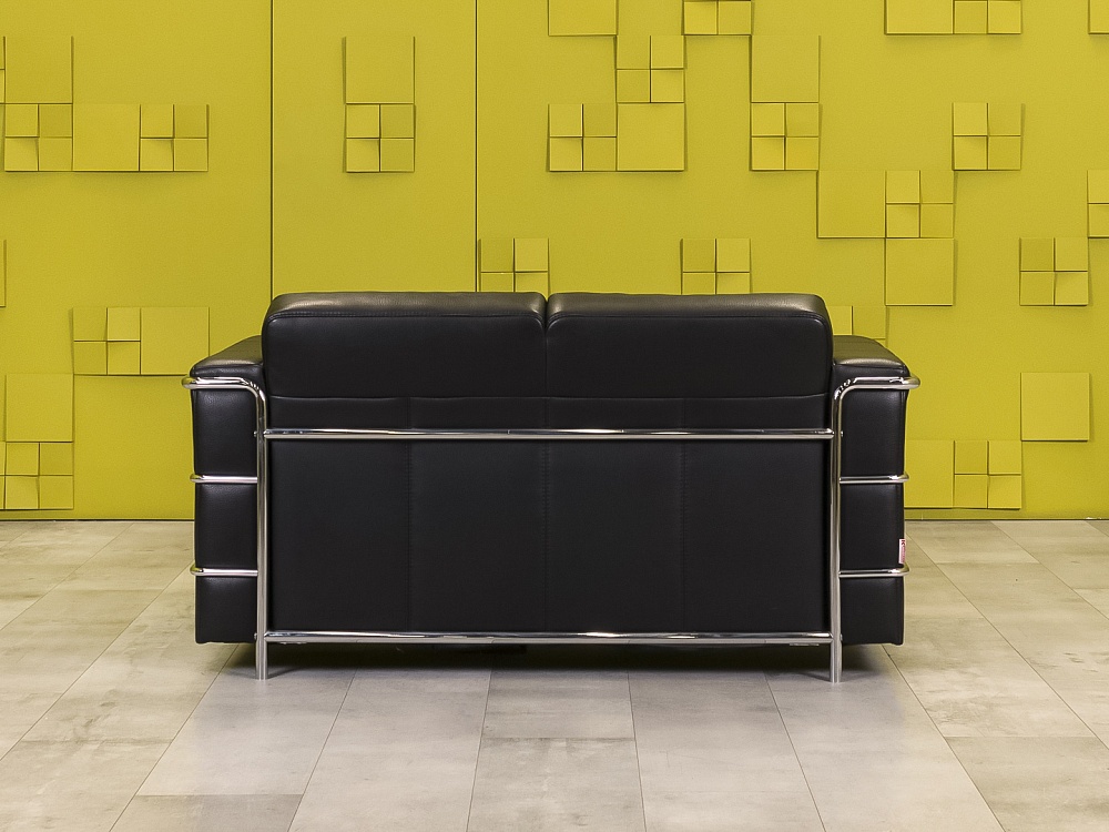 Офисный диван Кенигсберг Кожзам Чёрный Россия  ДНКЧ-13115