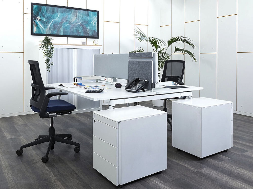 Комплект офисной мебели Herman Miller 1 600х1 650х1 180 ЛДСП Белый   (КОМБ-13112)