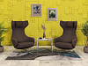 Комплект из 2-х мягких кресел Vitra Ткань Коричневый Швейцария  КНТК-24026