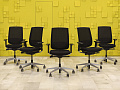 Офисное кресло для персонала на колесах Reply Steelcase Ткань Чёрный Франция  КПТЧ-30016