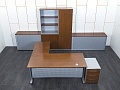 Кабинет руководителя Bene 1 800х1 800х750 Шпон Орех   (КРХ1-08091)