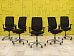 Офисное кресло для персонала на колесах Reply Steelcase Ткань Чёрный Франция  КПТЧ-30016