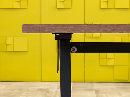 Офисный стол прямой 1000x720 ДСП Зебрано Россия_СППЗ-15072