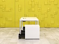 Комплект офисной мебели стол с тумбой  Steelcase ЛДСП Белый Франция  СППБТ-04026