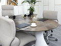 Стол для руководителя CATTELAN ITALIA 2 600х2 300х750 Мрамор Коричневый Piero De Longh  (СРОК-17094)