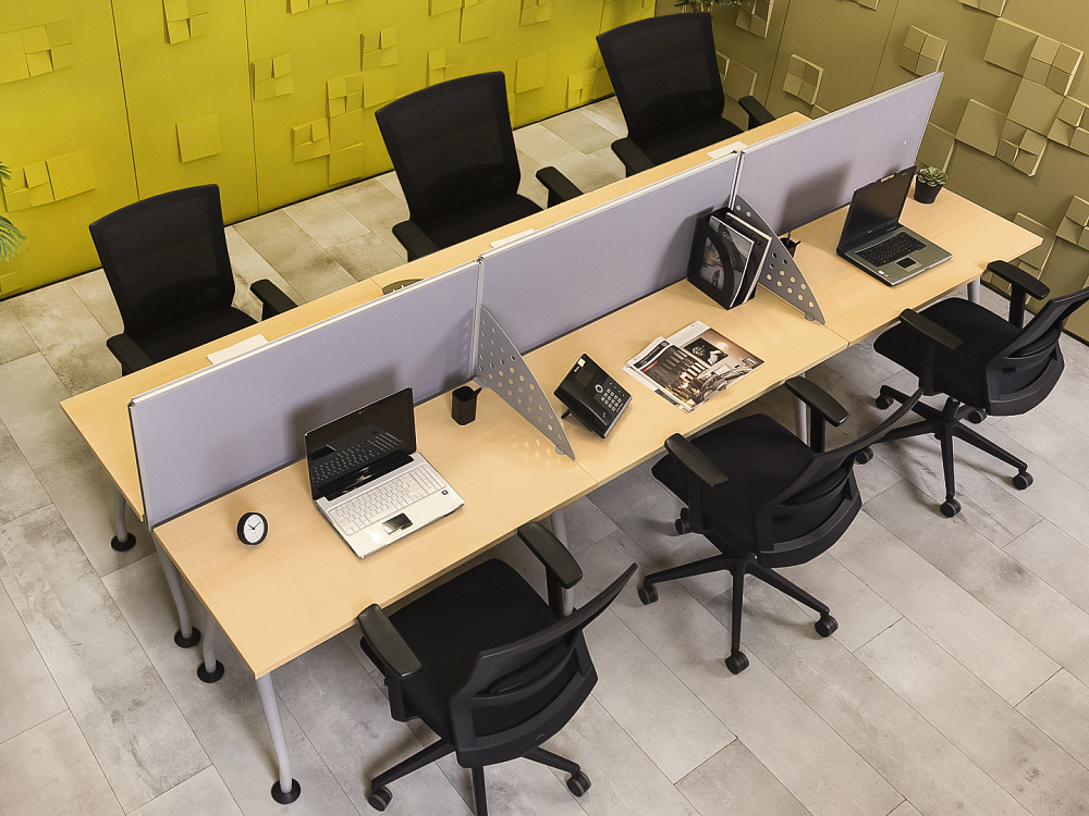 Комплект офисной мебели на 6 человек KNOLL ЛДСП Клен США  ГКВ-24076