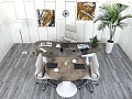 Стол для руководителя CATTELAN ITALIA 2 600х2 300х750 Мрамор Коричневый Piero De Longh  (СРОК-17094)