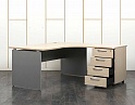 Купить Комплект офисной мебели стол с тумбой  1 600х1 200х750 ЛДСП Зебрано   (СПУЗКп-27041)
