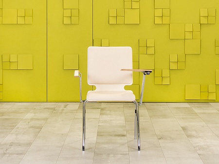 Конференц кресло для переговорной на ножках AXO Кожзам Бежевый Польша_КНКБ-230623