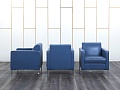 Мягкое кресло Herman Miller Кожа Синий   (Комплект из 3-х мягких кресел КНКНК1-13112)
