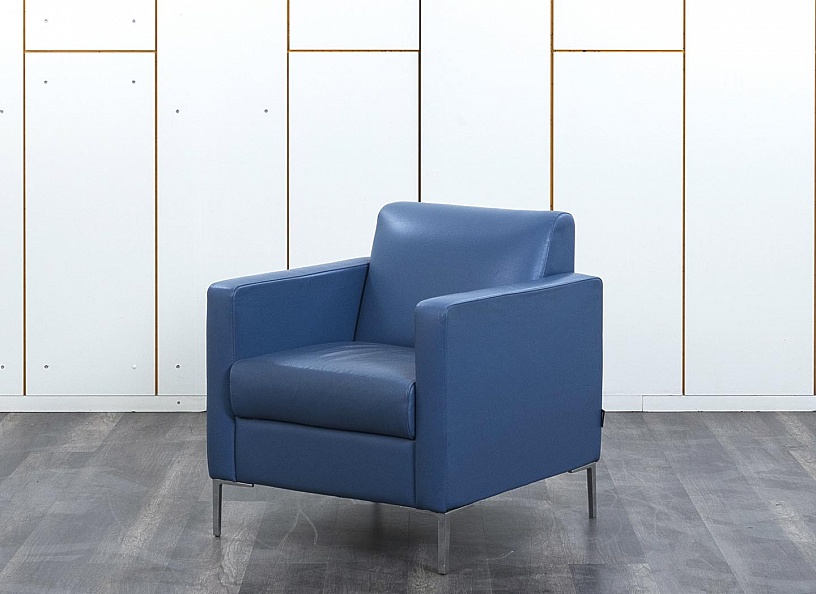 Мягкое кресло Herman Miller Кожа Синий   (Комплект из 3-х мягких кресел КНКНК1-13112)