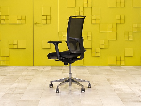 Офисное кресло для персонала на колесах NARBUTAS Ткань Чёрный Литва_КПТЧ7-290923