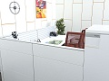 Ресепшн Белый 2 210х2 055х1 325 Knoll   (КОМБ-04093)