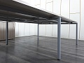 Комплект офисной мебели  3 200х1 640х755 ЛДСП Зебрано   (КОМЗ-09112)